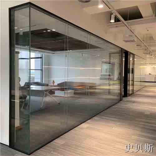 徐州双层12mm全景玻璃隔断墙结构图